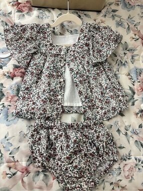 Mango baby Dress and bloomers